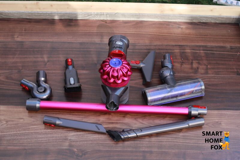 Das gesamte Zubehör des Dyson V7 Motorhead